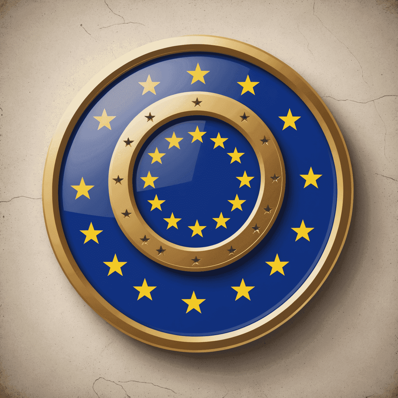 Eu-Vignette Logo - Ein stilisiertes Autobahn-Symbol mit einem integrierten digitalen Vignetten-Design